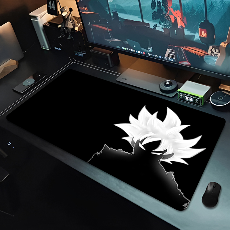 Tech Accessories For Desk - Mouse Pad Grande DBZ Black Anime