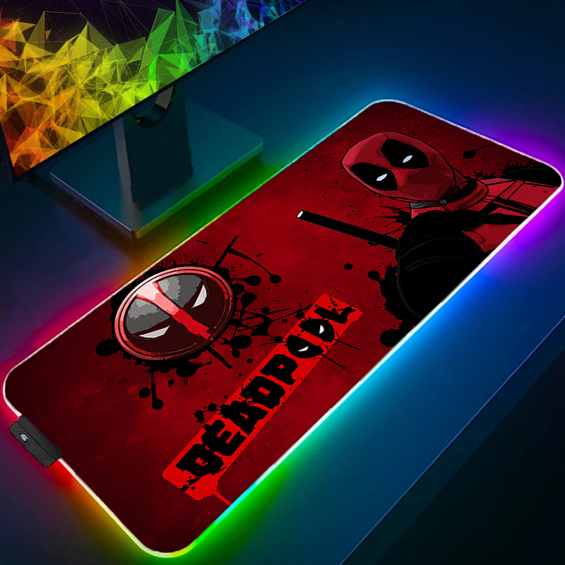 Tech Accessories For Desk - Led mouse pad jogos backlight lock