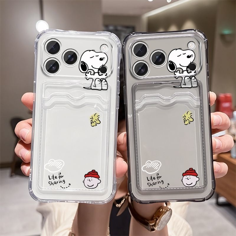 Mobile Tech Accessories - Capa Protetora Transparente Anime Snoopy com