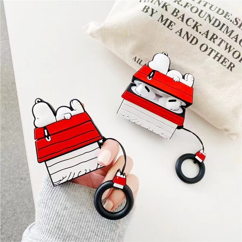 Power Bank Wireless - Capa de Silicone Popular Roof Snoopys
