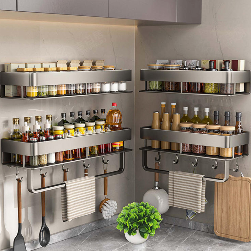Tech Accessories Organizer - Prateleira de Cozinha em Alumínio, Organizador
