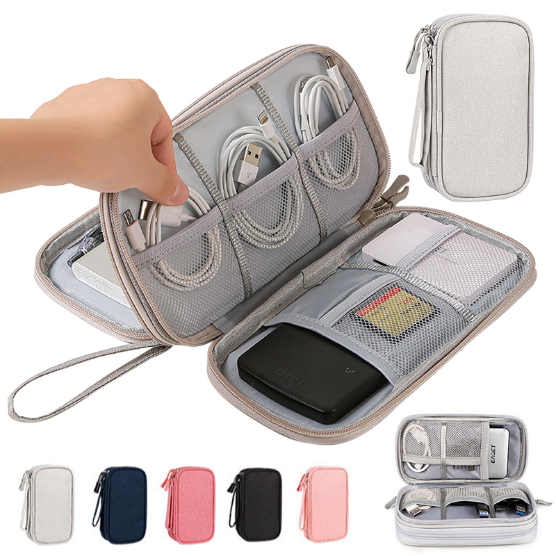 Tech Accessories Organizer - Bolsa de Armazenamento Digital Portátil Multicolorida