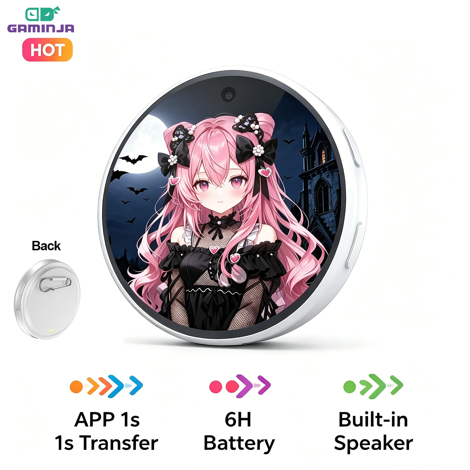 Broche Digital HD com Tela Sen - Tech Accessories Photo avaliação e preço