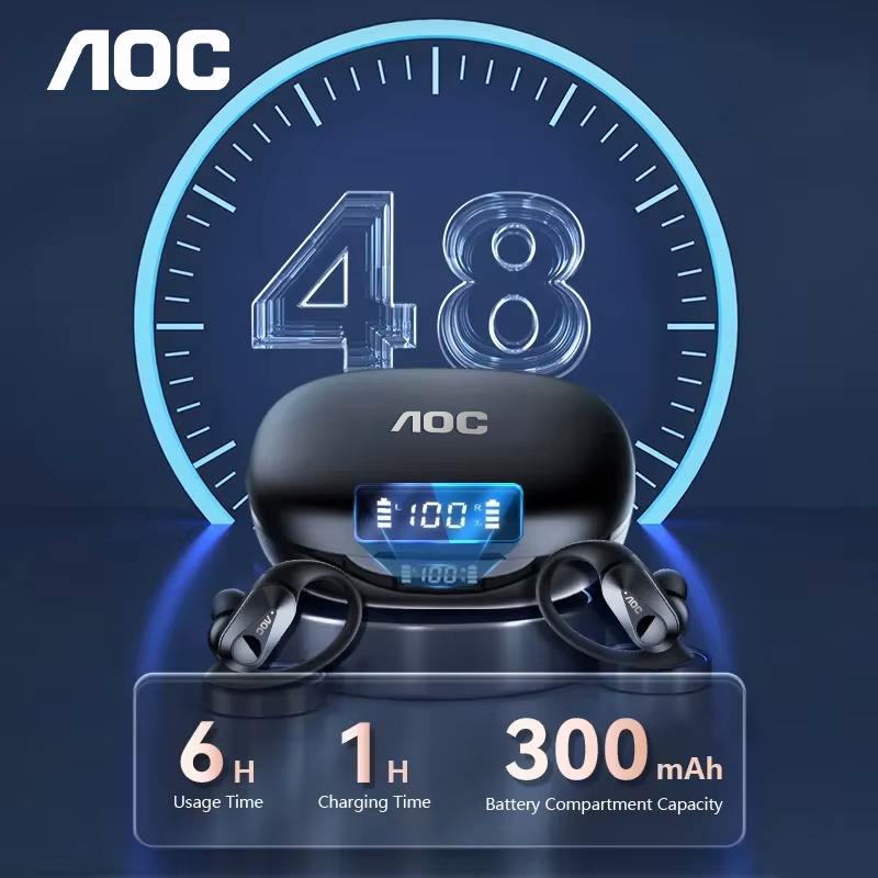 Fone de Ouvido Esportivo AOC S - Power Bank Wireless avaliação e preço