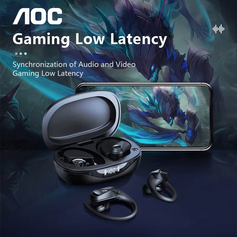 Fone de Ouvido Esportivo AOC S - Power Bank Wireless avaliação e preço