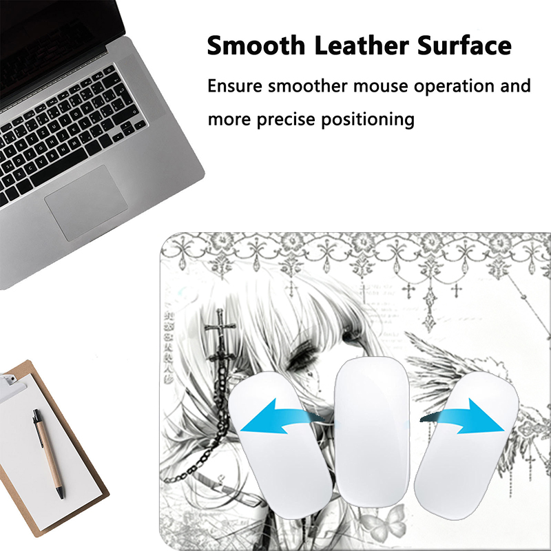 Mousepad de Couro Preto e Bran - Tech Accessories For Desk avaliação e preço